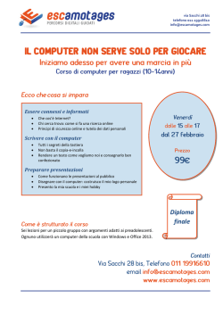 Corso per ragazzini (locandina)