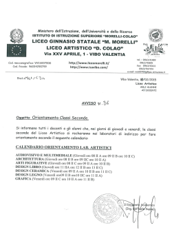 AVVISO N. 36 - IIS Morelli-Colao