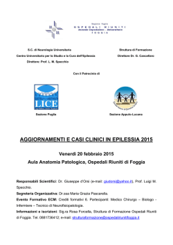 Evento formativo aziendale Ospedali Riuniti di Foggia