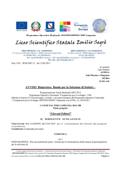 AVVISO Riapertura Bando per la Selezione di fruitori &ndash; &ldquo;Giovani