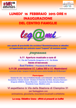 la locandina - Comune di Roma