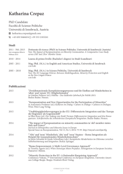 Katharina Crepaz | PhD Candidate || Department of Political Science