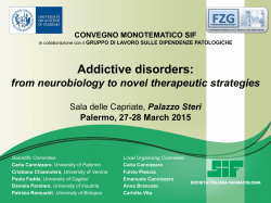 Addictive disorders: from neurobiology to novel therapeutic