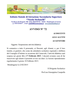 Sospensione attivit&agrave; didattic