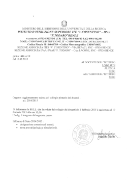 aggiornameto del collegio plenario - IIS "Todaro