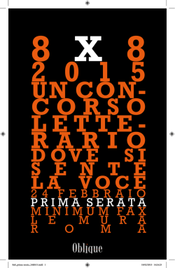 racconti - Oblique Studio