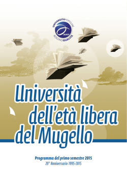 1 semestre 2015 - Comune di Borgo San Lorenzo