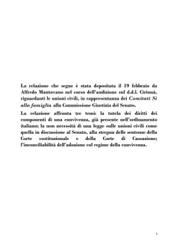 Audizione davanti alla Commissione Giustizia del Senato di Alfredo