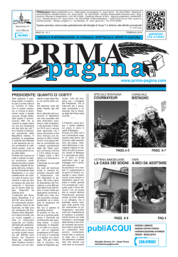 Speciale MONTAGNA - Benvenuti su Prima