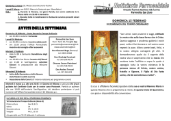 Notiziario del 15 febbraio 2015