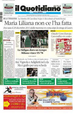 Maria Liliana non ce l`ha fatta