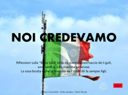 Invito tutti a scaricarlo e a leggerlo con attenzione.