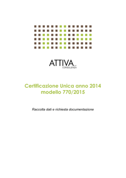 2015_Richiesta_dati_CERTIFICAZIONE UNICA E MODELLO 770