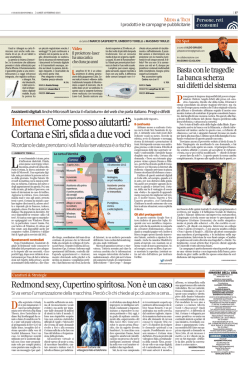 InternetCome posso aiutarti? Cortana e Siri, sfida a