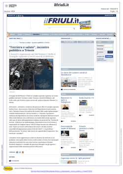 "Ferriera e salute", incontro pubblico a Trieste