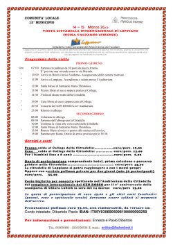 Locandina programma Loppiano in formato stampabile