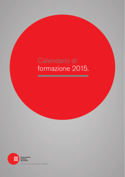 programma di formazione continua 2015.