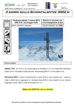 2 giorni sullo Schontalspitze 3002 m