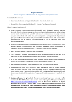 Regole d`esame - I blog di Unica