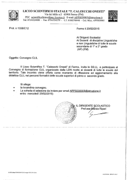 CONVEGNO CLIL - IIS Fazzini
