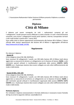 Regolamento - Sezione ARI Milano