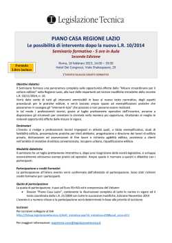 Locandina e Programma - Legislazione Tecnica