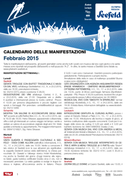 Febbraio 2015 - Olympiaregion Seefeld