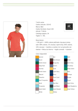 T-shirt uomo Codice articolo: 150.42 Marca: B&C