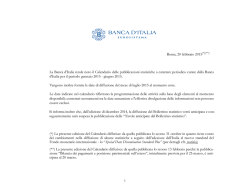 gennaio 2015 - Banca d`Italia