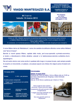 Milano - Viaggi Mantegazzi SA