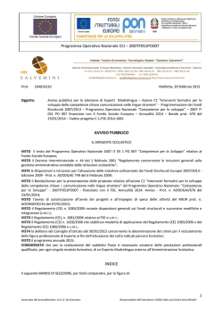 Bando esperto Madrelingua