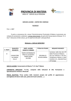 NUOVO Bando Bidello 2015