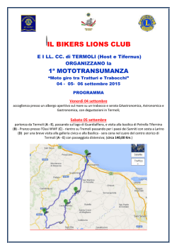 settembre - Bikers Lions Club