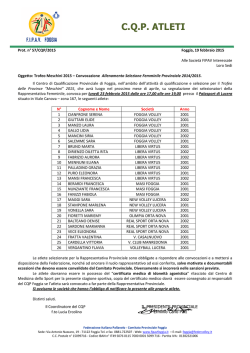 Convocazione - Fipav Foggia