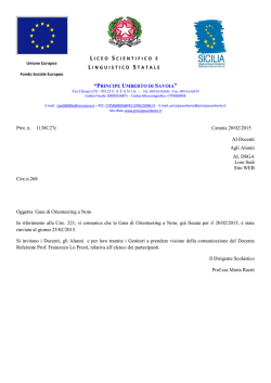 Copia di circ. n. 268 gara di orienteering