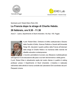 Biografia prof. Etien - Università degli Studi di Foggia