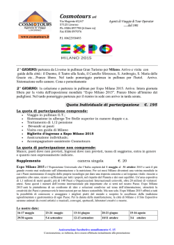 Clicca qui per visualizzare il nostro programma alla