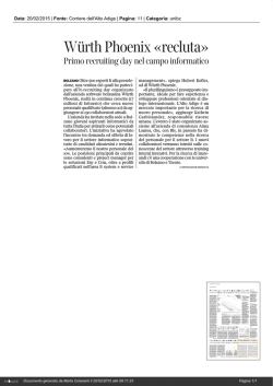 Rassegna stampa - Science South Tyrol
