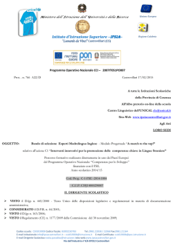 Bando Esperti Lingua Inglese (1)