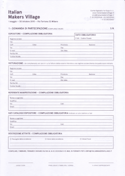 scheda adesione