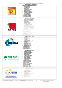 si possono esprimere massimo due preferenze in un`unica lista