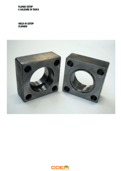 FLANGE CETOP A SALDARE DI TASCA