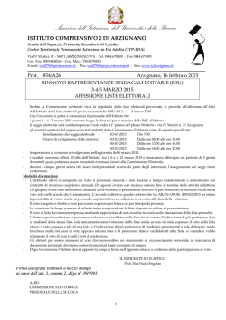 AMM affissione albo liste elettorali