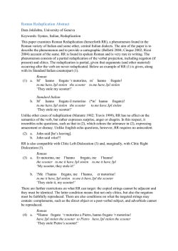 Roman Reduplication Abstract - IGG41