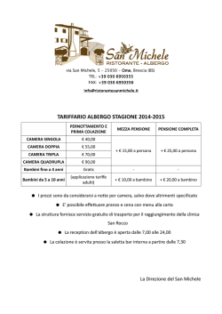 clinica san rocco - Albergo San Michele