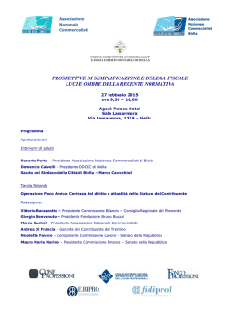 Programma Biella 2015