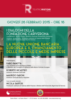 Convegno Fondazione Cariverona
