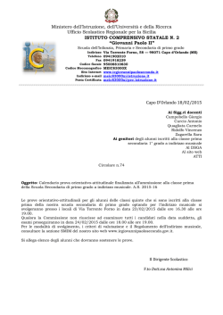Leggi circolare - Istituto Comprensivo "Giovanni Paolo II"