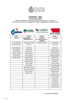 ELEZIONI RSU 3-4
