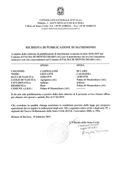 Cammalleri Giovanni - Di Caro Calogera